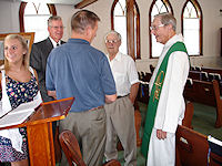 Visiting Pastor Neil Pape - July 3, 2011. - Click to enlarge.