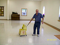 Floor Waxing - July 26, 2011. - Click to enlarge.