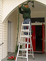 Christmas Decorating - November 28, 2009. - Click to enlarge.