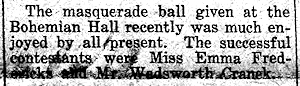 Newspaper Clipping - Click to Enlarge. Photo of Newspaper Clipping