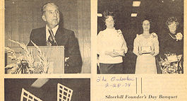 Founders Day Banquet 1974. Click to Enlarge.