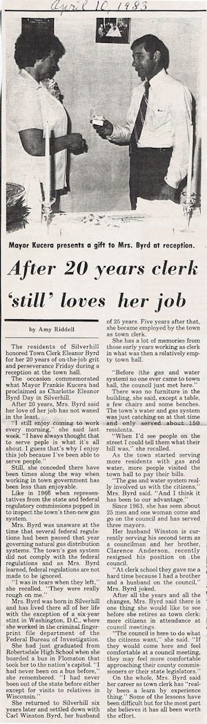 Newspaper Clipping - Click to Enlarge. Photo of Newspaper Clipping
