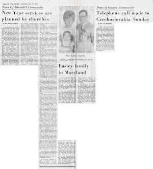 Newspaper Clipping - Click to Enlarge. Photo of Newspaper Clipping