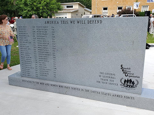 Photo of The Silverhill Veterans Memorial.