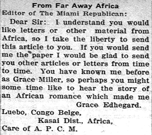 Newspaper article. - Click to Enlarge. Photo of Newspaper article.