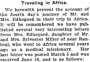 Newspaper article. - Click to Enlarge. Photo of Newspaper article.