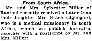 Newspaper article. - Click to Enlarge. Photo of Newspaper article.
