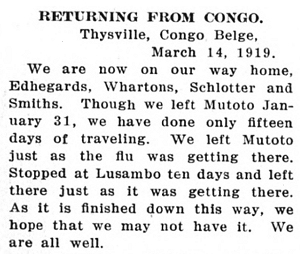 Newspaper article. - Click to Enlarge. Photo of Newspaper article.