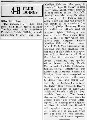 Newspaper Clipping - Click to Enlarge. Photo of Newspaper Clipping