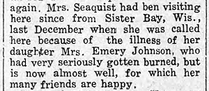 Newspaper Clipping - Click to Enlarge. Photo of Newspaper Clipping
