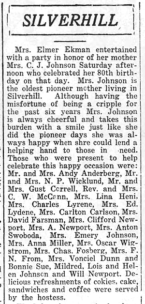 Newspaper Clipping - Click to Enlarge. Photo of Newspaper Clipping