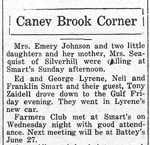 Newspaper Clipping - Click to Enlarge. Photo of Newspaper Clipping