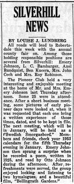 Newspaper Clipping - Click to Enlarge. Photo of Newspaper Clipping