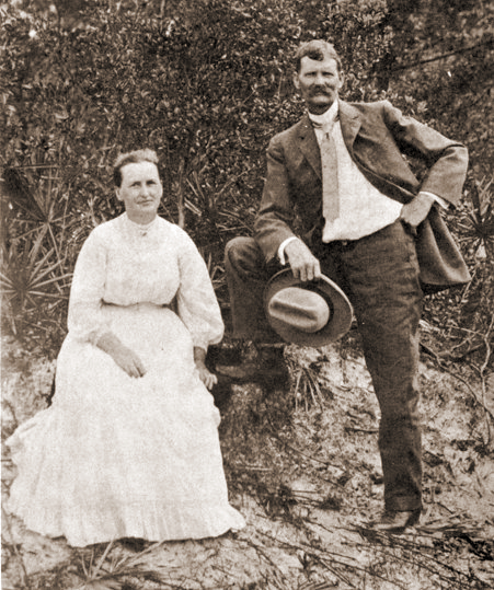 Hilma Lundblad and Charles Gustafson. - Click to Enlarge. Photo of Hilma Lundblad and Charles Gustafson.