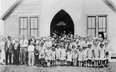 Sunday School about 1930. Click to Enlarge.