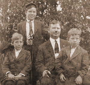 Photo of Charles G. Hoiles and his sons. - Select to view larger size. Photo of Charles G. Hoiles and his sons