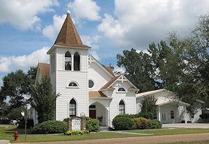Lutheran Church 2014, looking NE.