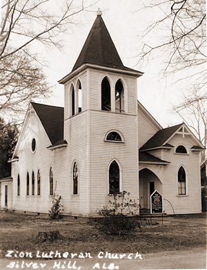 Lutheran Church about 1960, looking NE.