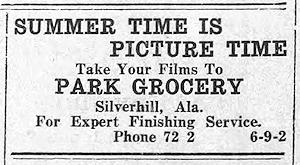 Park Grocery Ad - Click to Enlarge. Photo of Park Grocery Ad