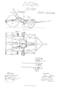 1869 Patent for Improvement in Corn Planters Diagram.