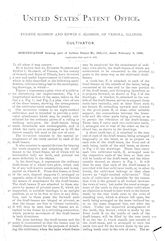 1880 Patent for Improvement in Cultivators. - Click to Enlarge. Photo of 1880 Patent for Improvement in Cultivators.